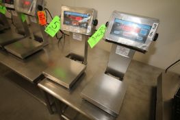 Doran S/S Platform Scales, M/N 8000XLM, S/N XL843547 and XL845177, with 10" x 10" S/S Platform and