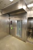 Hobart S/S Rack Oven, S/N 24-1038055, Input: 300,000, Natural Gas, with Steam and Ventilation Hood