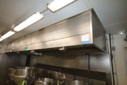 Greenheck 2-Compartment S/S Kitchen Ventilation System, with (3) Ansul R-102 Wet Chemical Fire