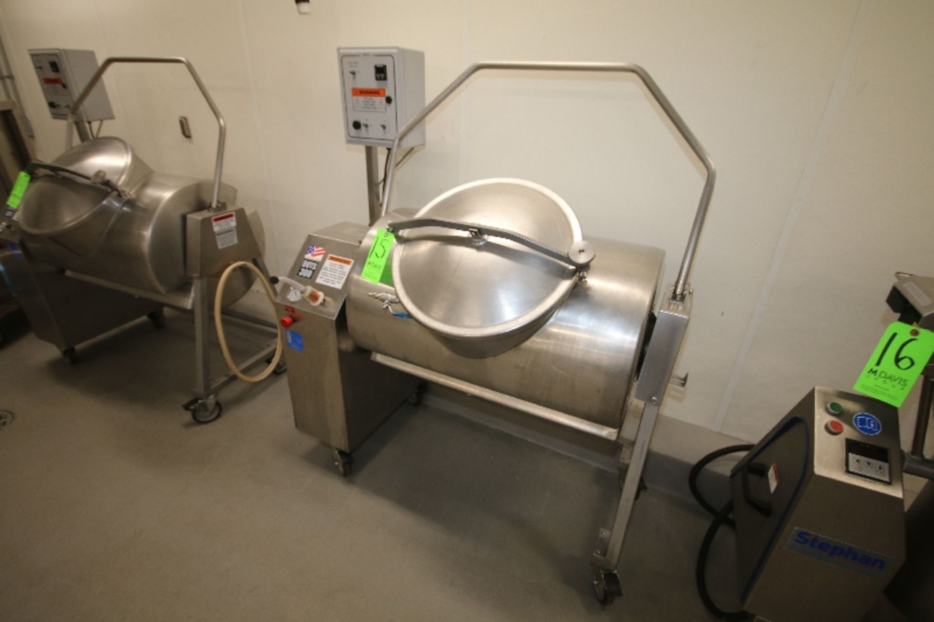 Daniels Food Equipment S/S Tumbler, M/N DVTS 300, with 1/2 hp Motor, 115 V, S/S Lid, Mounted on - Image 2 of 6