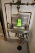 S/S Sinks, Interior Dims.: Aprox. 13" L x 10" W x 5" Deep, Includes T & S Hot/Cold Spicket/Hose