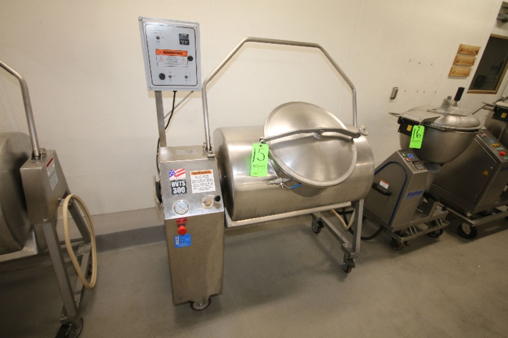 Daniels Food Equipment S/S Tumbler, M/N DVTS 300, with 1/2 hp Motor, 115 V, S/S Lid, Mounted on - Image 6 of 6