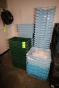 (50) Plastic Storage Totes