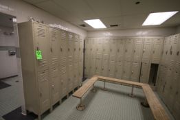 10-Sections of Lockers (NOTE: Located in the Men's and Women's Restroom Area)
