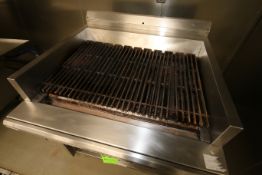 U.S. Range Grill, M/N C0836-364, Mounted on S/S Frame, Grill Dims.: Aprox. 33" L x 21-1/2" W