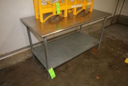 (2) S/S Tables and (2) S/S Wire Racks