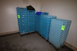 Plastic Storage Totes, with (6) S/S Carts, with Casters