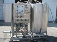 SINGLE TANK CIP SYSTEM WITH CONTROL PANEL, SERIAL #:241426-01 TRICLOVER PUMP: C328