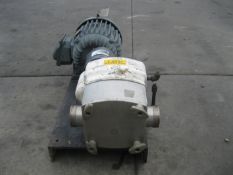 VIKING STAINLESS STEEL POSITIVE DISPLACEMENT PUMP COUPLED TO 15 HP DRIVE MOTOR. MODEL: 114500,