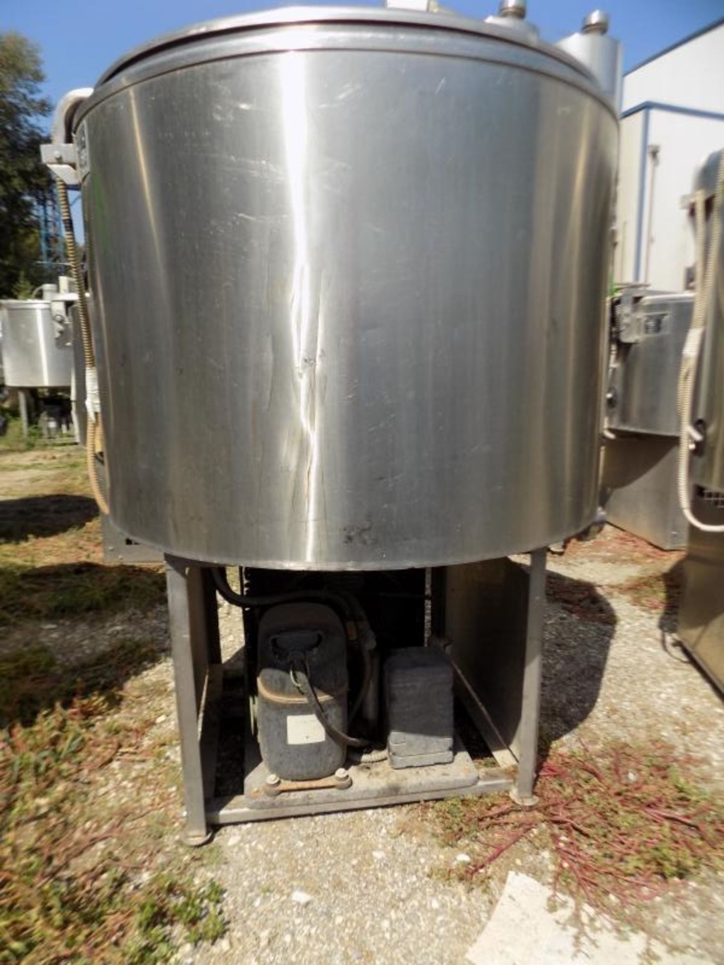 Ermicon (Packo) Aprox. 300 L/79 Gal. S/S Jacketed Farm Tank with Hinged Lid, Twin Blade Prop, - Image 4 of 4