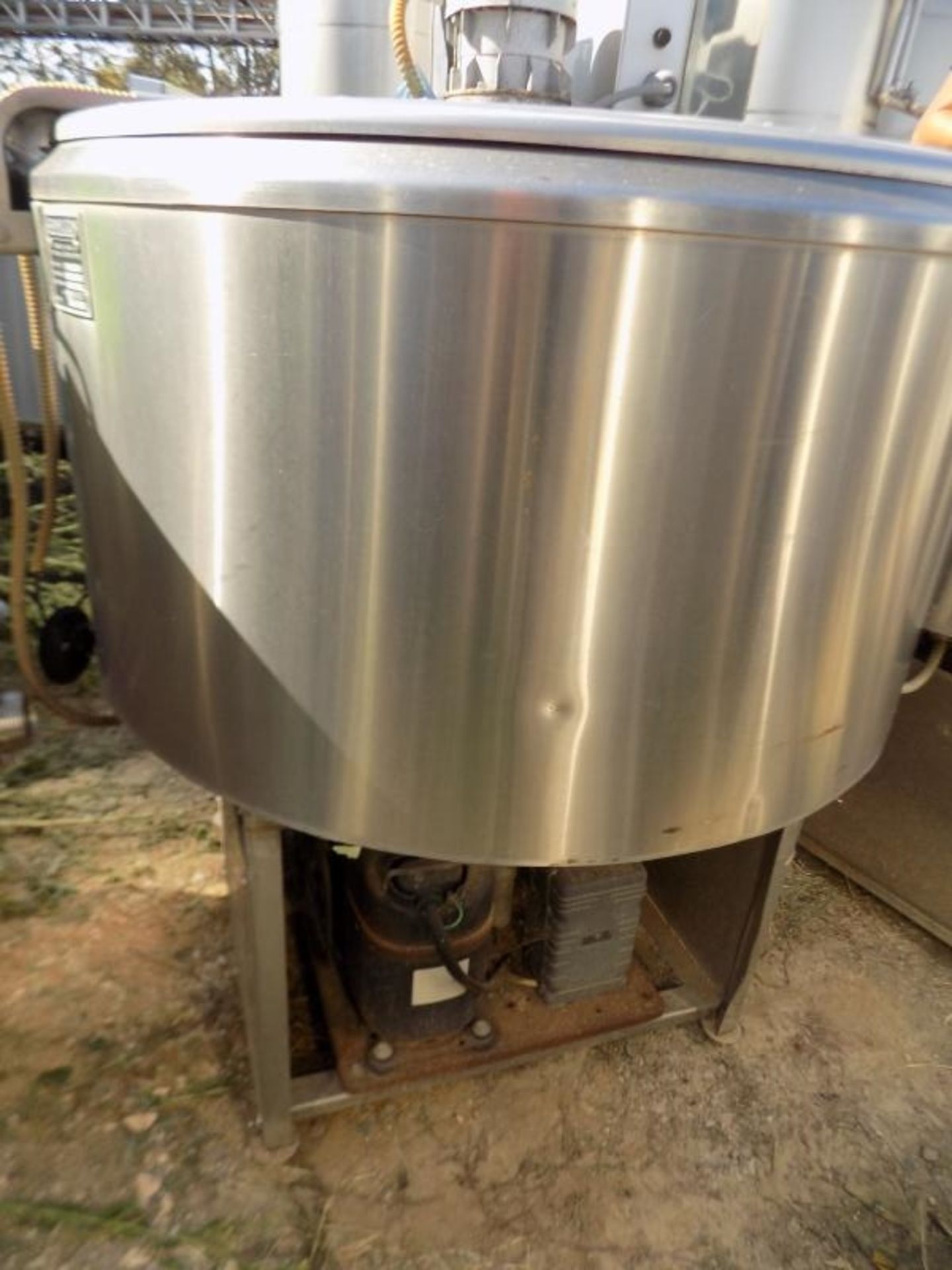 Ermicon (Packo) Aprox. 200L/52 Gal. S/S Jacketed Farm Tank with Hinged Lid, Twin Blade Prop, Motor - Image 4 of 4