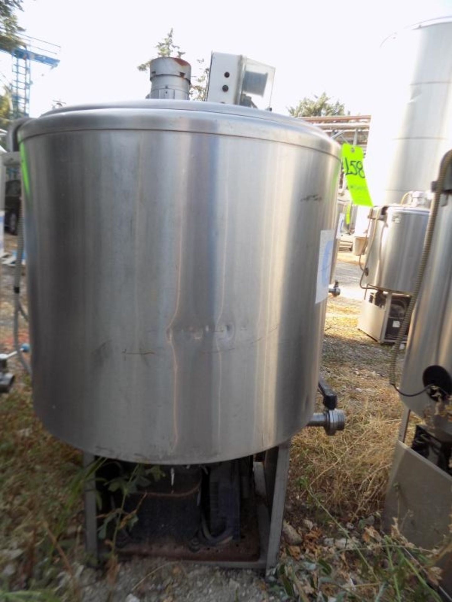 Ermicon (Packo) Aprox. 200L/52 Gal. S/S Jacketed Farm Tank with Hinged Lid, Twin Blade Prop, Motor - Image 4 of 4