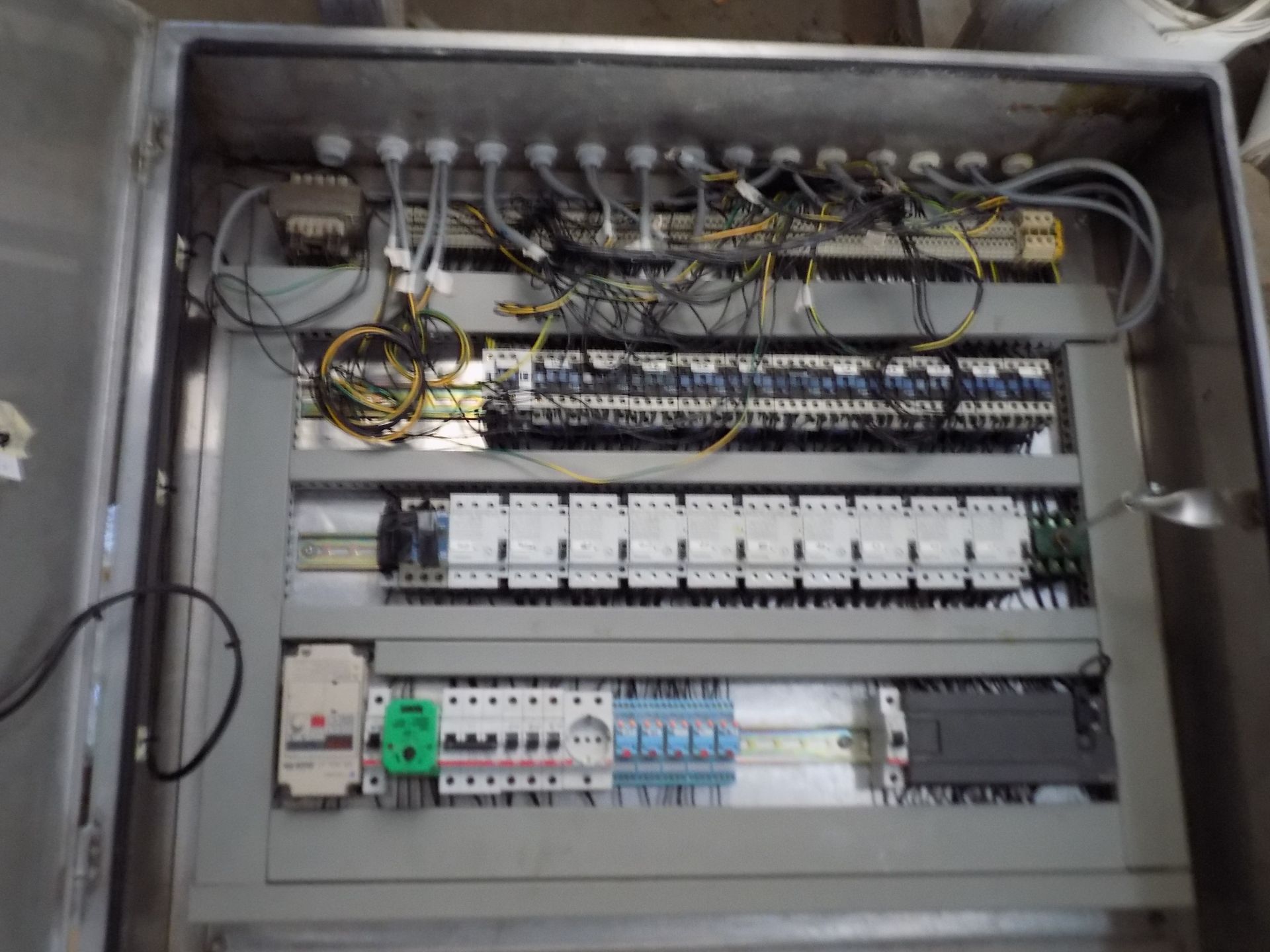 Control Panel with Siemens Simatic 37 S7 and (13) Relays (Previously Utilized on Jar Line) Euro - Image 2 of 2