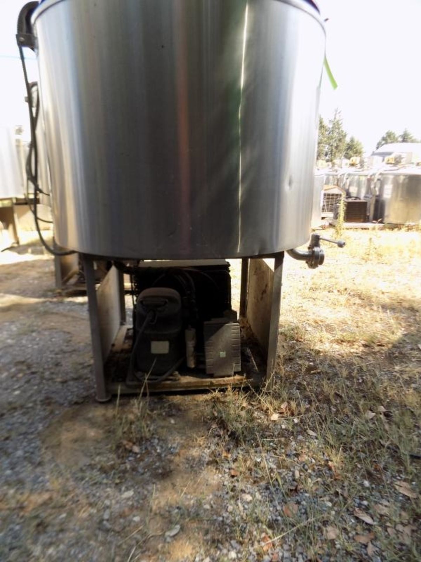 Ermicon (Packo) Aprox. 300 L/79 Gal. Jacketed S/S Farm Tank with Hinged Lid, Twin Blade Prop Motor - Image 4 of 4