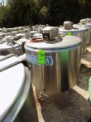Ermicon (Packo) Aprox. 300 L/79 Gal. S/S Jacketed Farm Tank with Hinged Lid, Twin Blade Prop,