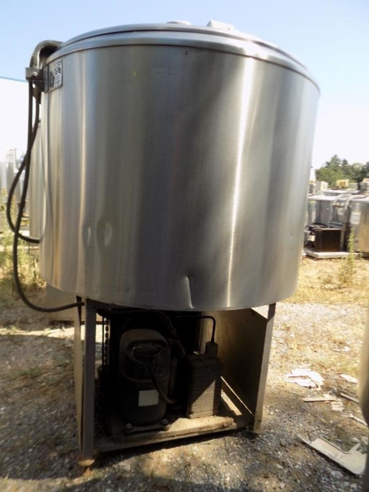 Ermicon (Packo) Aprox. 300 L/79 Gal. S/S Jacketed Farm Tank with Hinged Lid, Twin Blade Prop, - Image 4 of 4