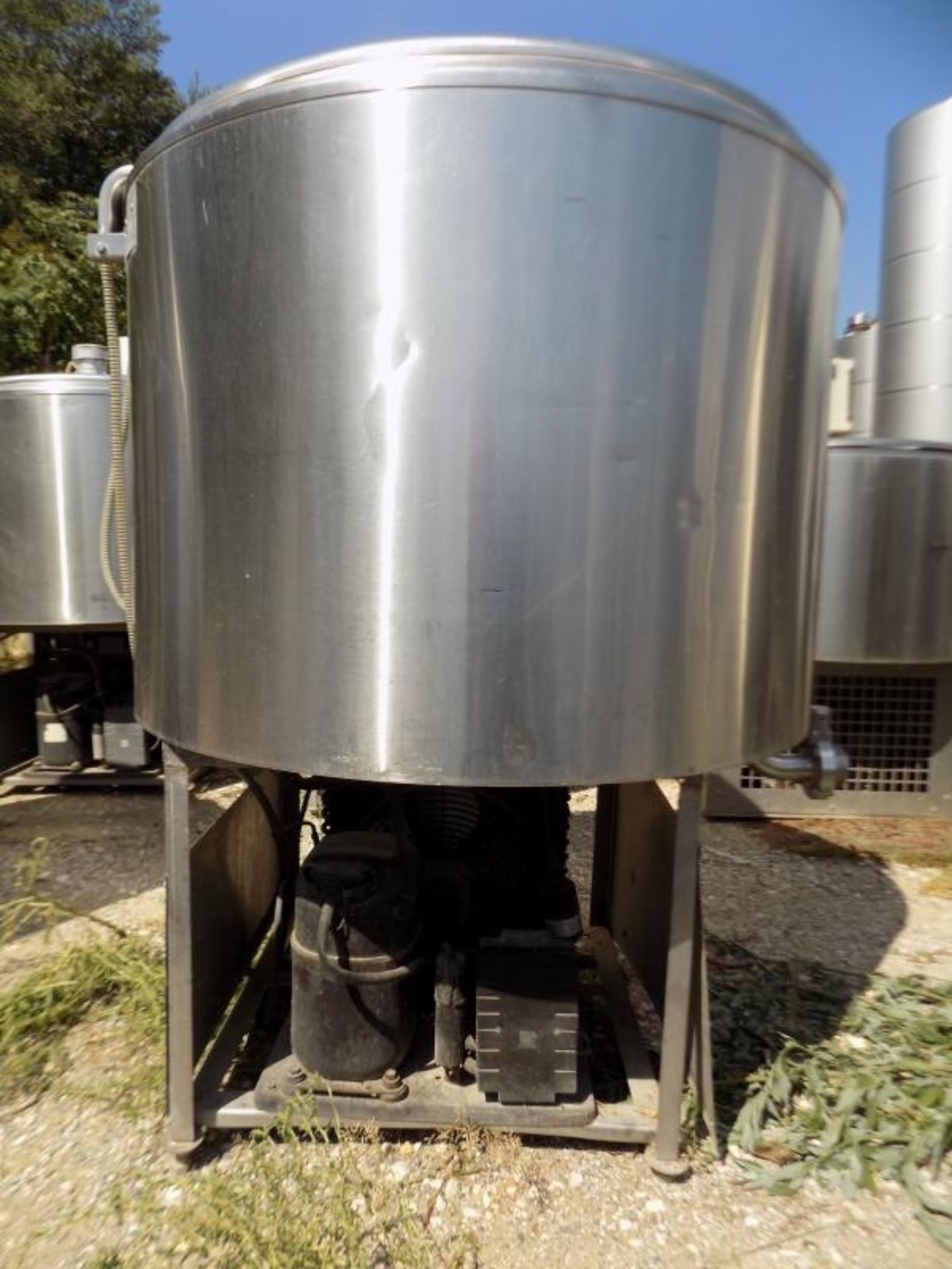 Ermicon (Packo) Aprox. 300 L/79 Gal. S/S Jacketed Farm Tank with Hinged Lid, Twin Blade Prop, - Image 5 of 5