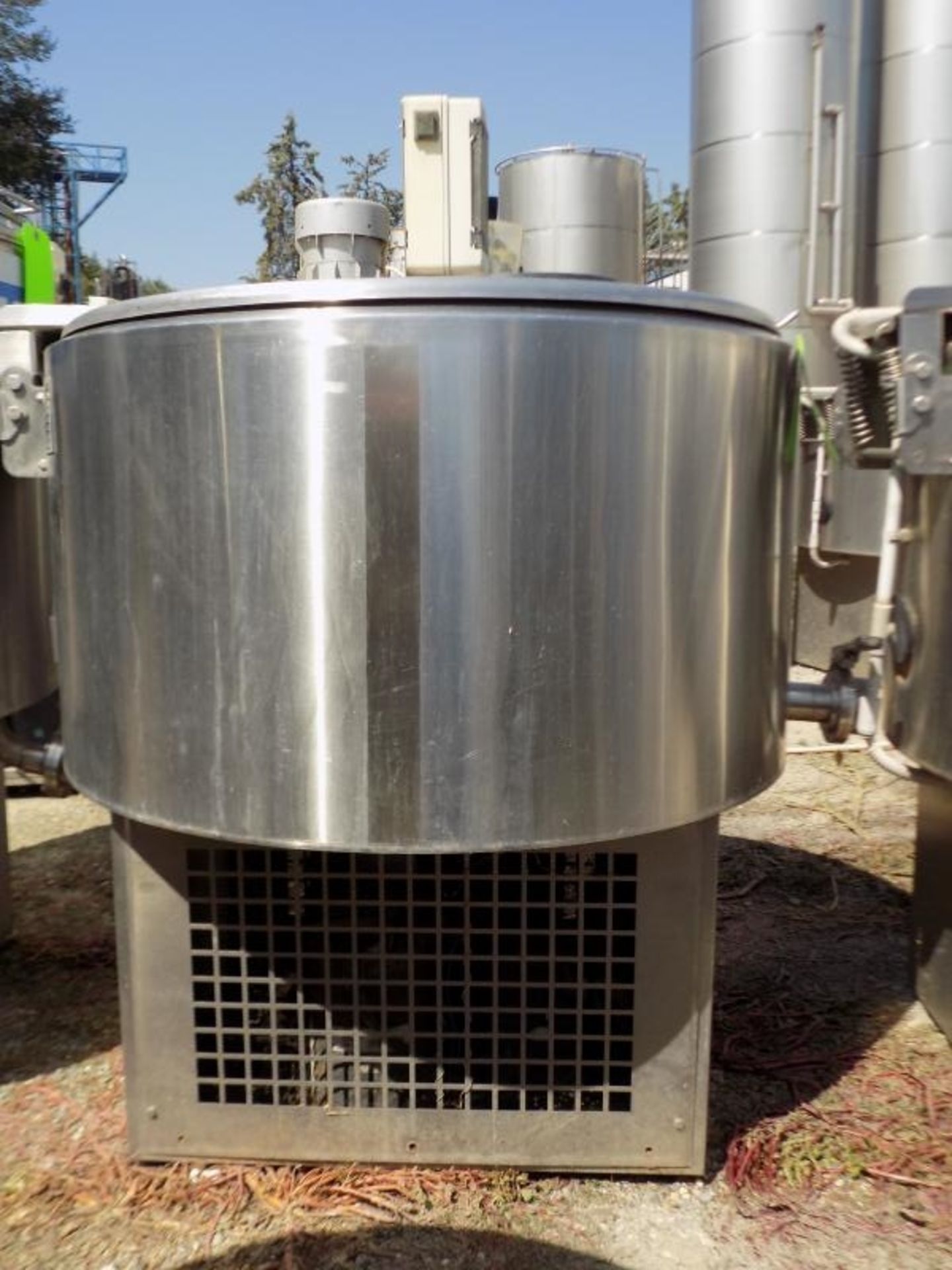 Ermicon (Packo) Aprox. 200L/52 Gal. S/S Jacketed Farm Tank with Hinged Lid, Twin Blade Prop, Motor - Image 4 of 4