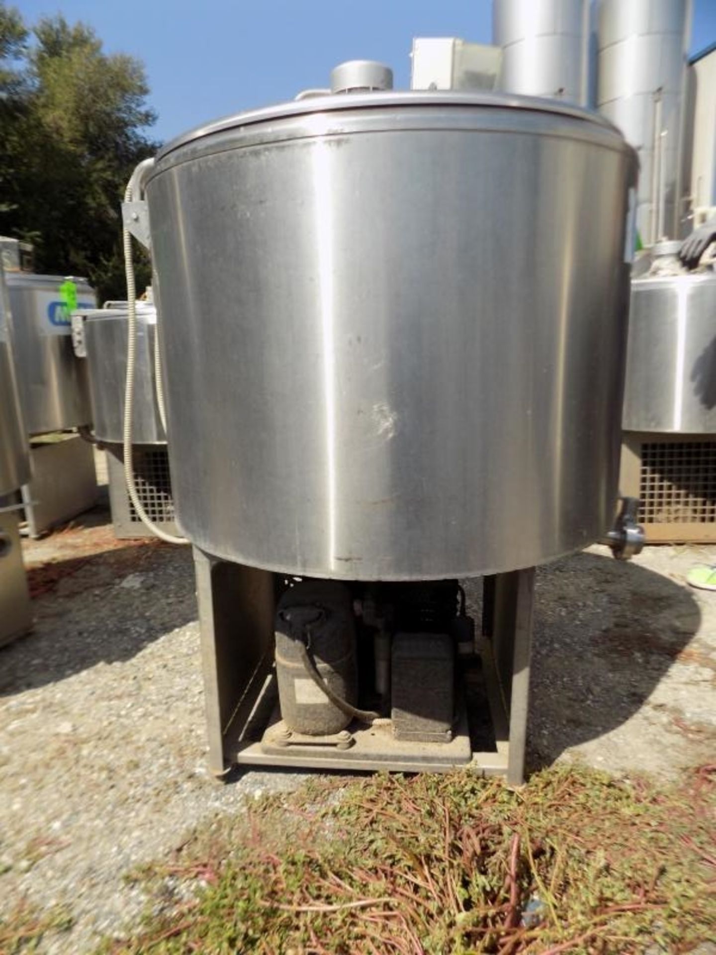 Ermicon (Packo) Aprox. 300 L/79 Gal. S/S Jacketed Farm Tank with Hinged Lid, Twin Blade Prop, - Image 4 of 4