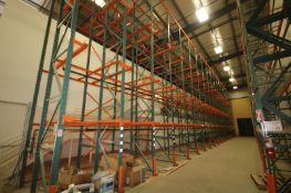 (20) Sect @ 2 Deep @ 4 - High Pallet Racking with Aprox 24 ft H Uprights, 4" W (Warehouse #1 - Area