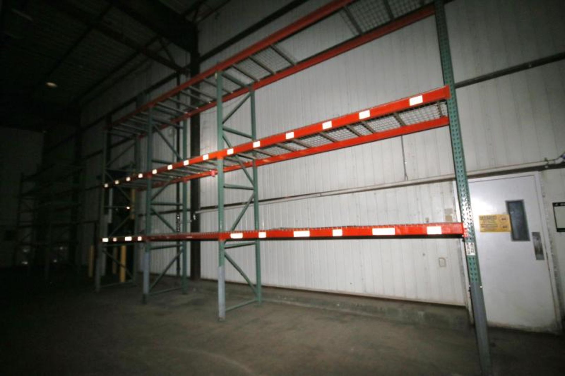 (28) Interlake Pallet Racking, Clip Type, 3 - 4 High, 16 ft H Uprights, 8 ft to 12 ft L Sections, - Image 2 of 10