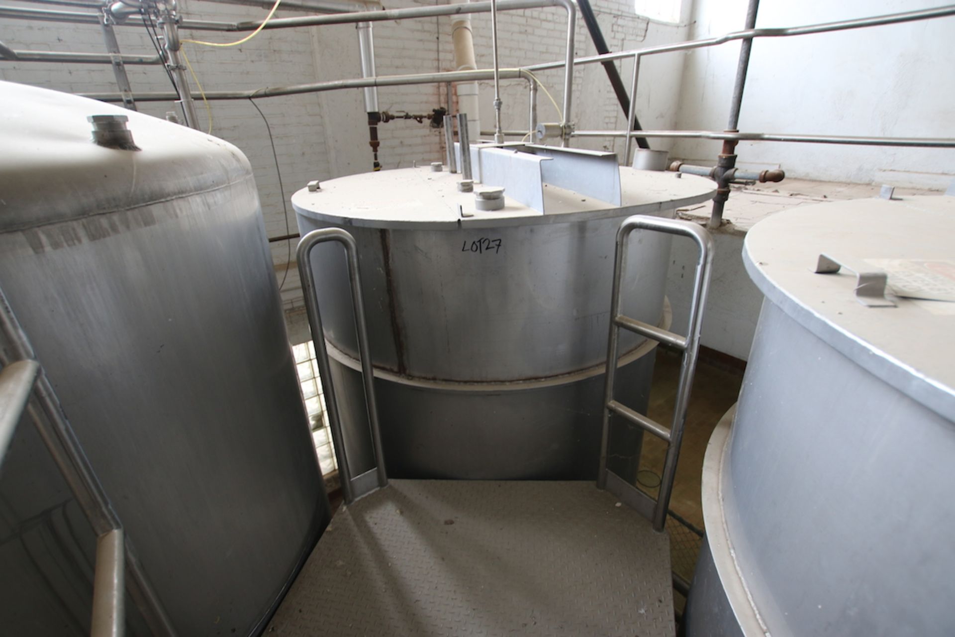 Evaporator 4 Tank CIP System, (2) Walker 1,600 Gal. SS Tanks, Dimensions – 100″ H x 70″ W, Dome T - Image 23 of 40