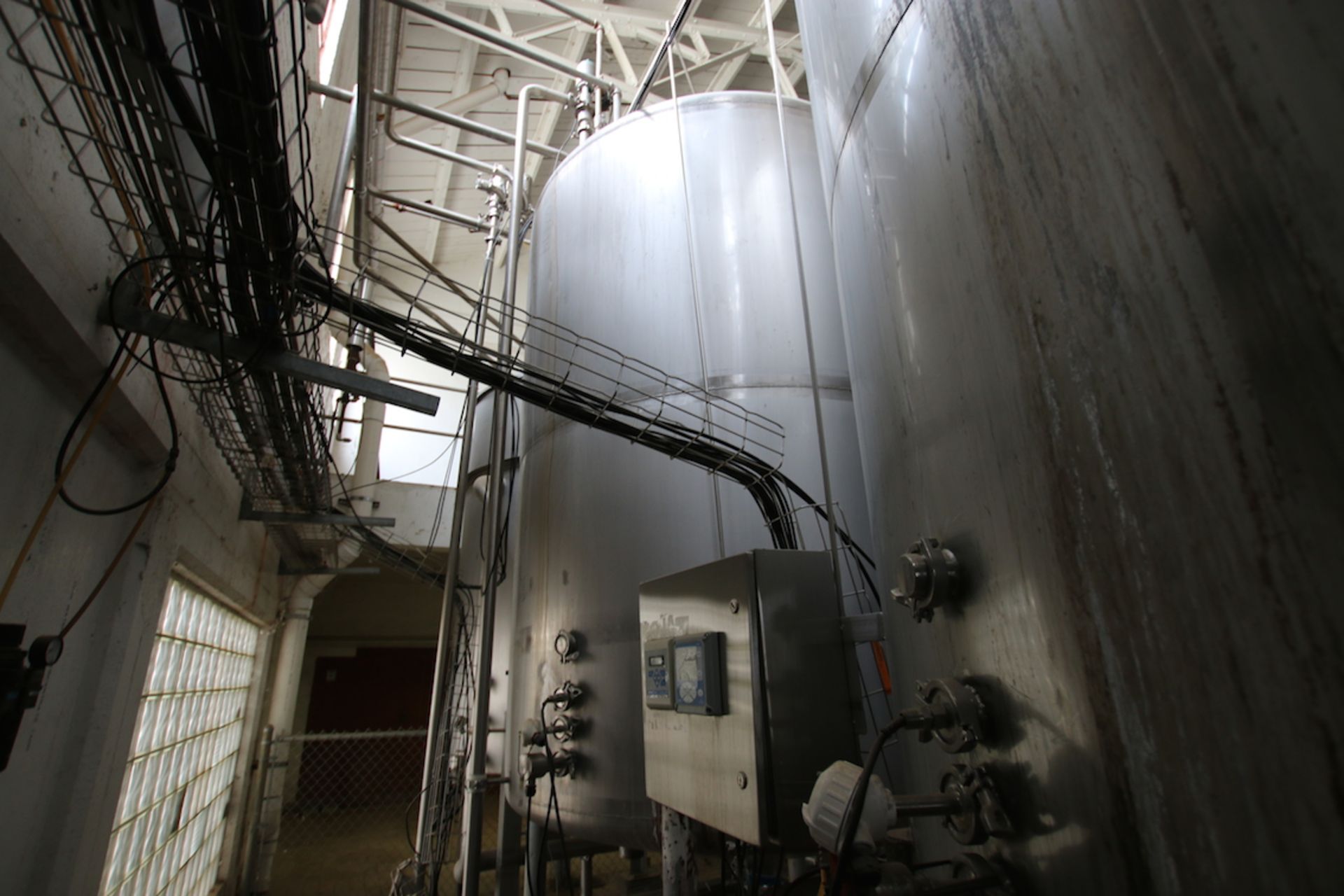 Evaporator 4 Tank CIP System, (2) Walker 1,600 Gal. SS Tanks, Dimensions – 100″ H x 70″ W, Dome T - Image 9 of 40