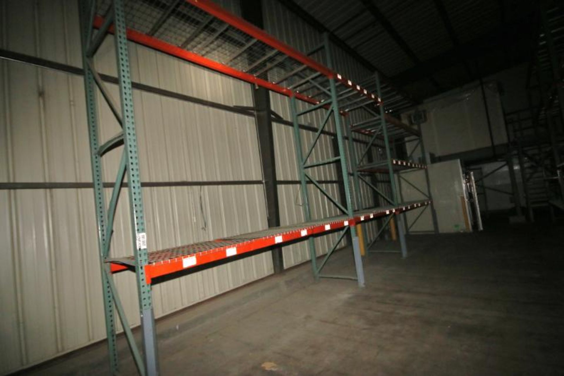 (28) Interlake Pallet Racking, Clip Type, 3 - 4 High, 16 ft H Uprights, 8 ft to 12 ft L Sections, - Image 8 of 10