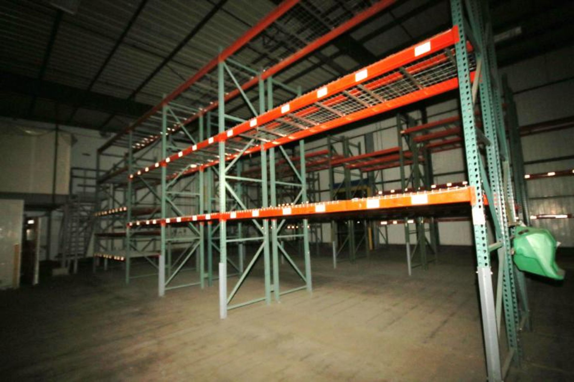 (28) Interlake Pallet Racking, Clip Type, 3 - 4 High, 16 ft H Uprights, 8 ft to 12 ft L Sections, - Image 7 of 10