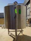 Aprox.1,473 L / 389 Gal. S/S Double Jacketed Tank with Agitator, Sprayball and Man Hole (Tank is
