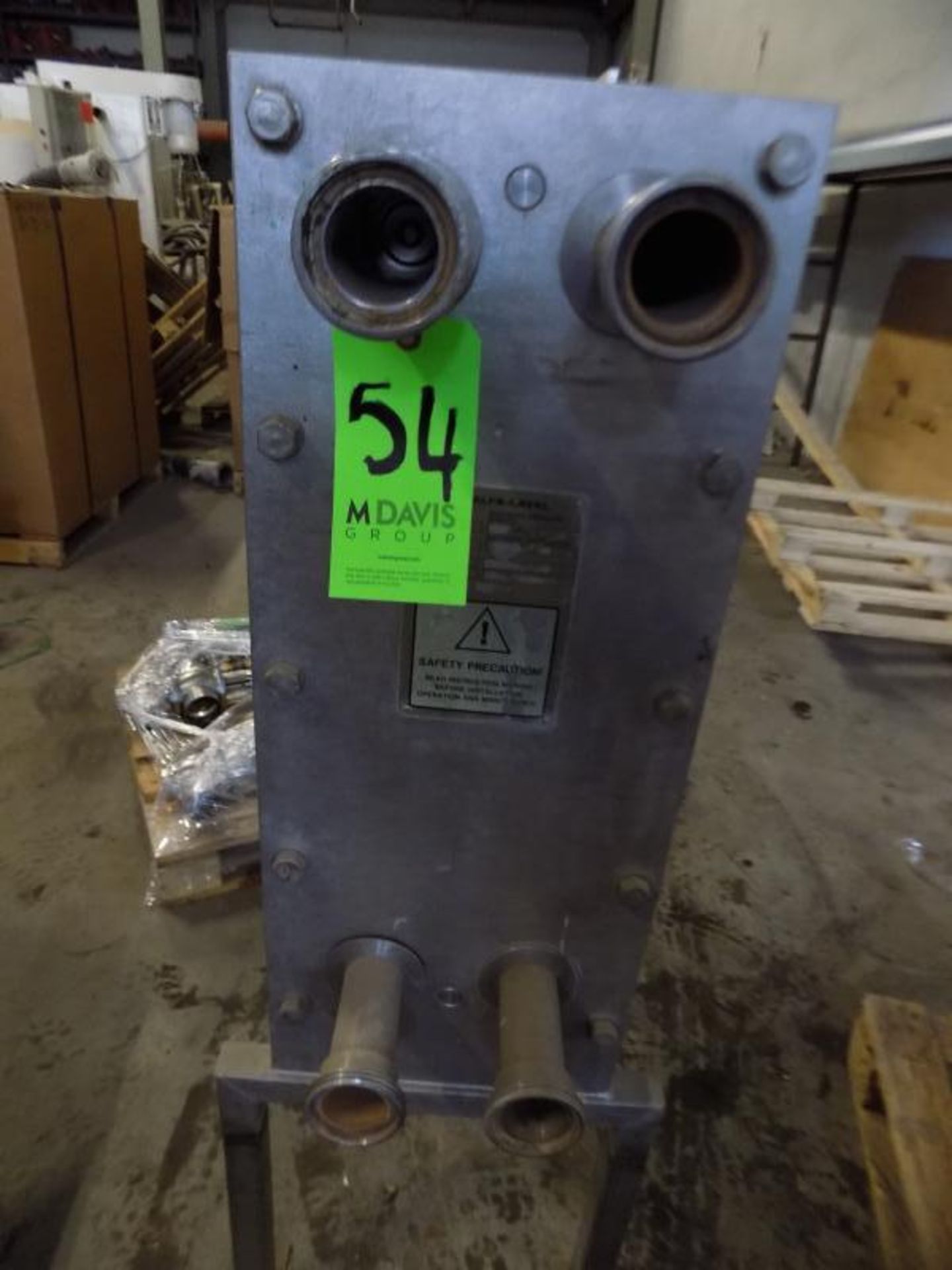 Alfa Laval S/S Plate Heat Exchanger, Type P2 THL1, Volume 8.9, Max Bar 10