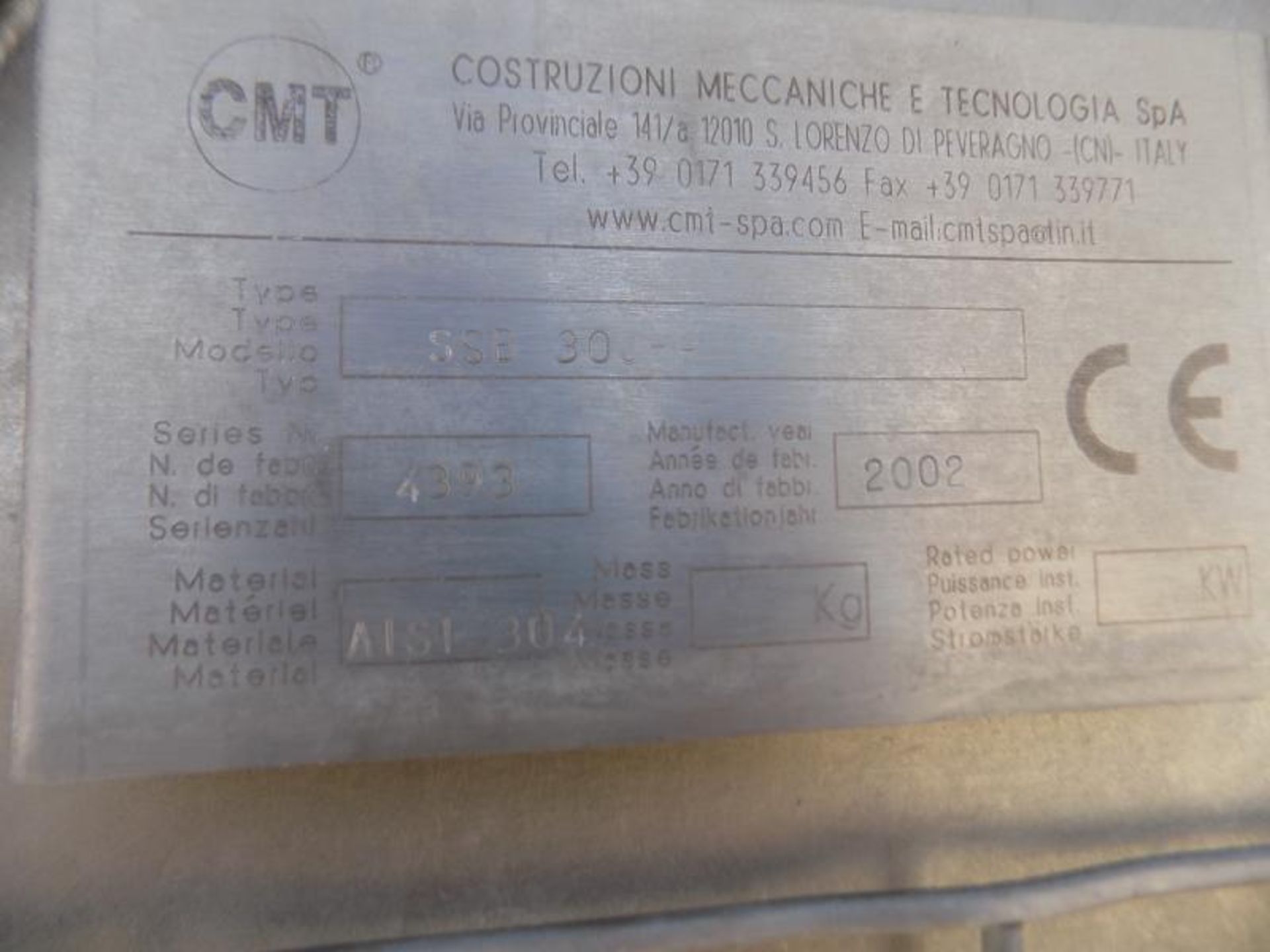 2002 COMAT Salt Dosing Barrel, Model SSB 300-R, S/N 4393 (Part Of Combination) - Image 4 of 4