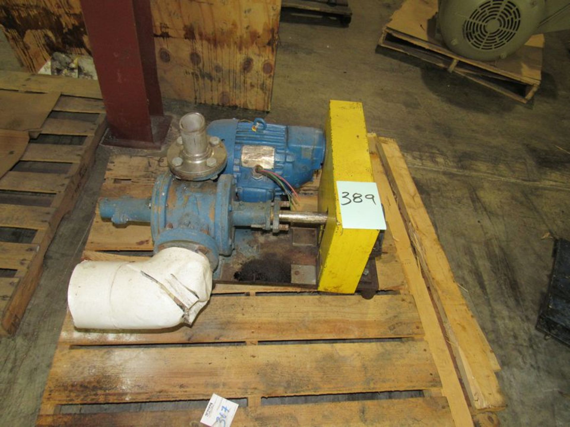 Viking Like Positive Displacement Pump with relief valve, 2 HP Motor, 220V/440Volts. 350RPM Final