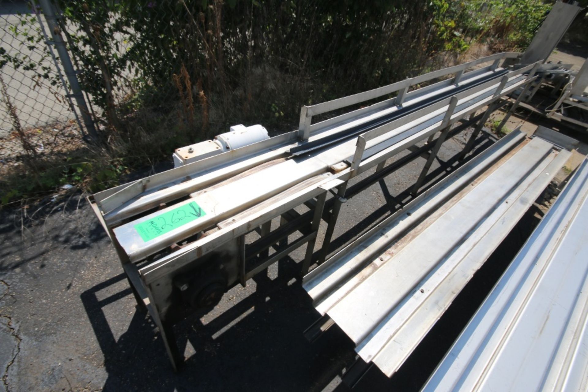 (5) Pcs. – Above Ground S/S Case Conveyor Pans – (1) with Drive — (1) 12 ft. 10″, (1) 11 ft., (1 - Image 2 of 5