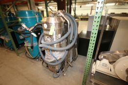Nilfisk Advance CFM Portable All S/S Industrial Vacuum / Dust Collector, Type 3307 AXXX, S/N 07A