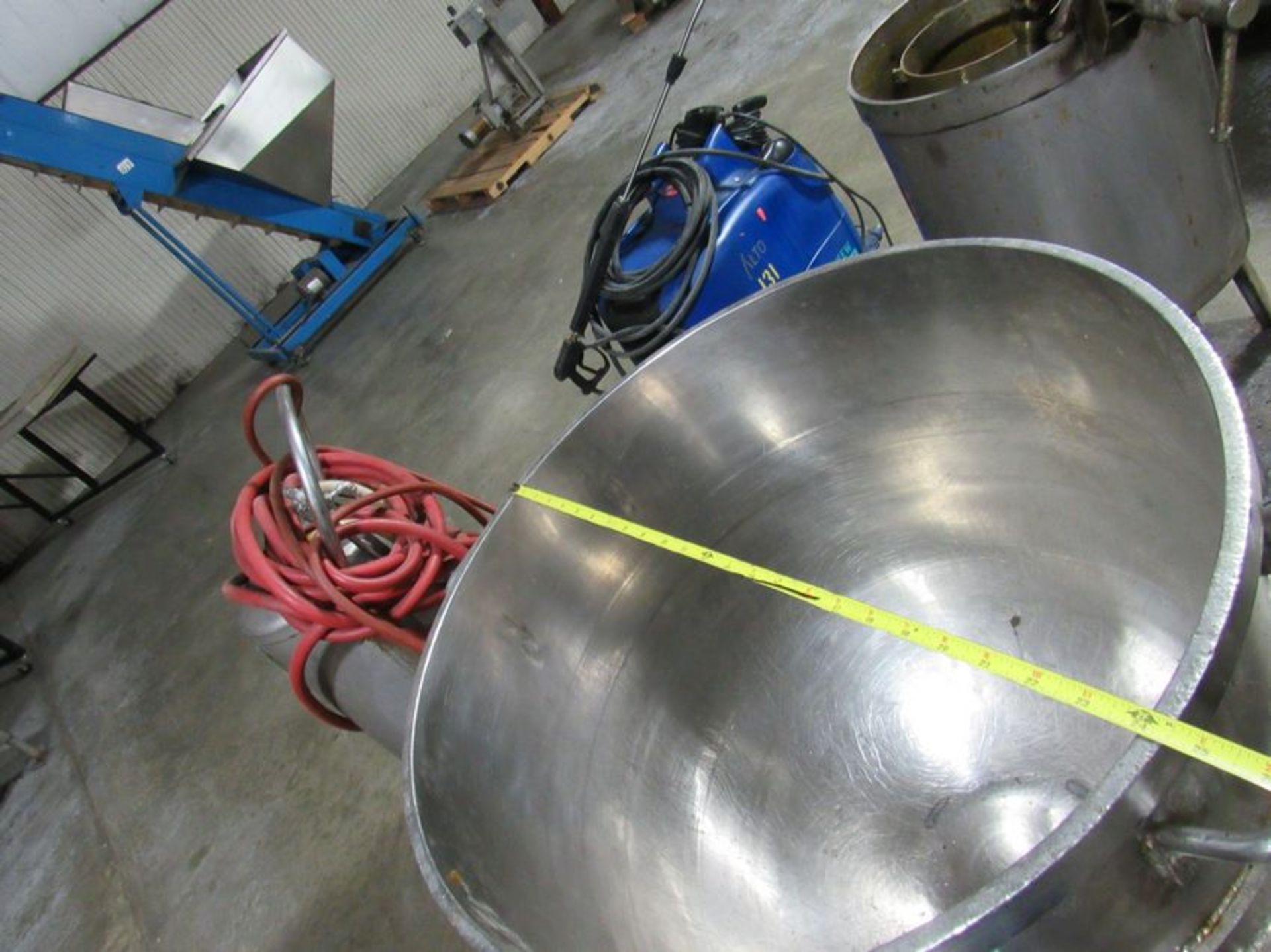 Stainless Steel Bowl and Base on Casters, 19" Diameter, 20" deep - approx. 20 gallons, handles - - Image 3 of 5