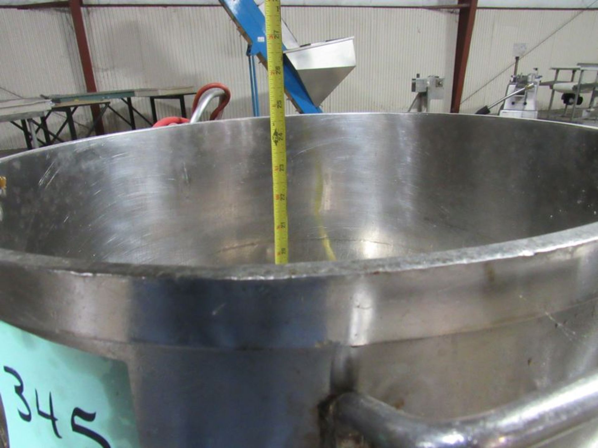 Stainless Steel Bowl and Base on Casters, 19" Diameter, 20" deep - approx. 20 gallons, handles - - Image 4 of 5