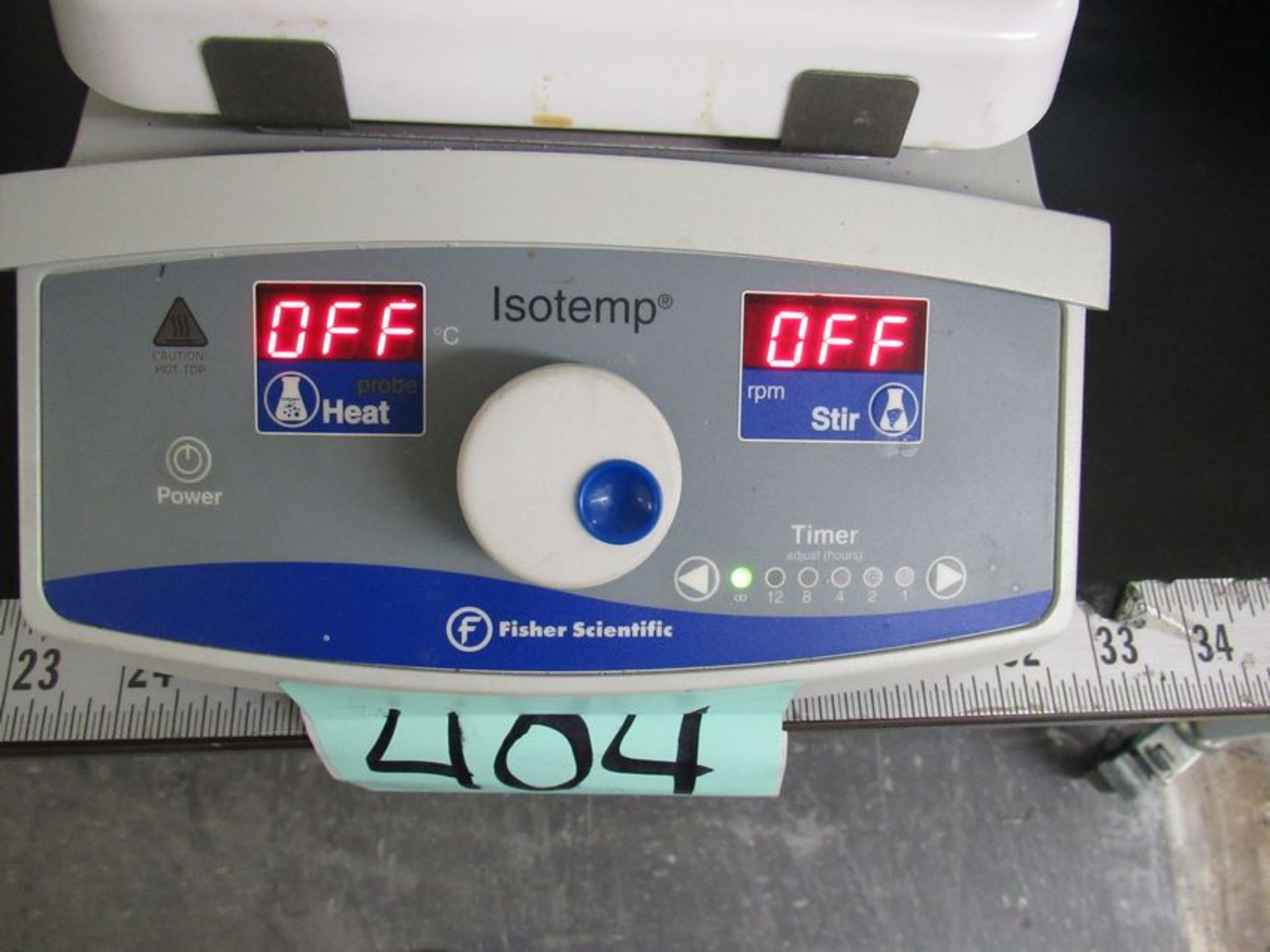 Fisher Scientific ISOtemp heated stir plate with timer. Cat No. 11-300-49SHP, Serial # - Image 2 of 3