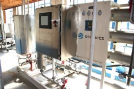 GE Osmonics 100 GPM Reverse Osmosis Skid Mounted System Model: 54A-HR144K-DLX Serial: 96-J416560A