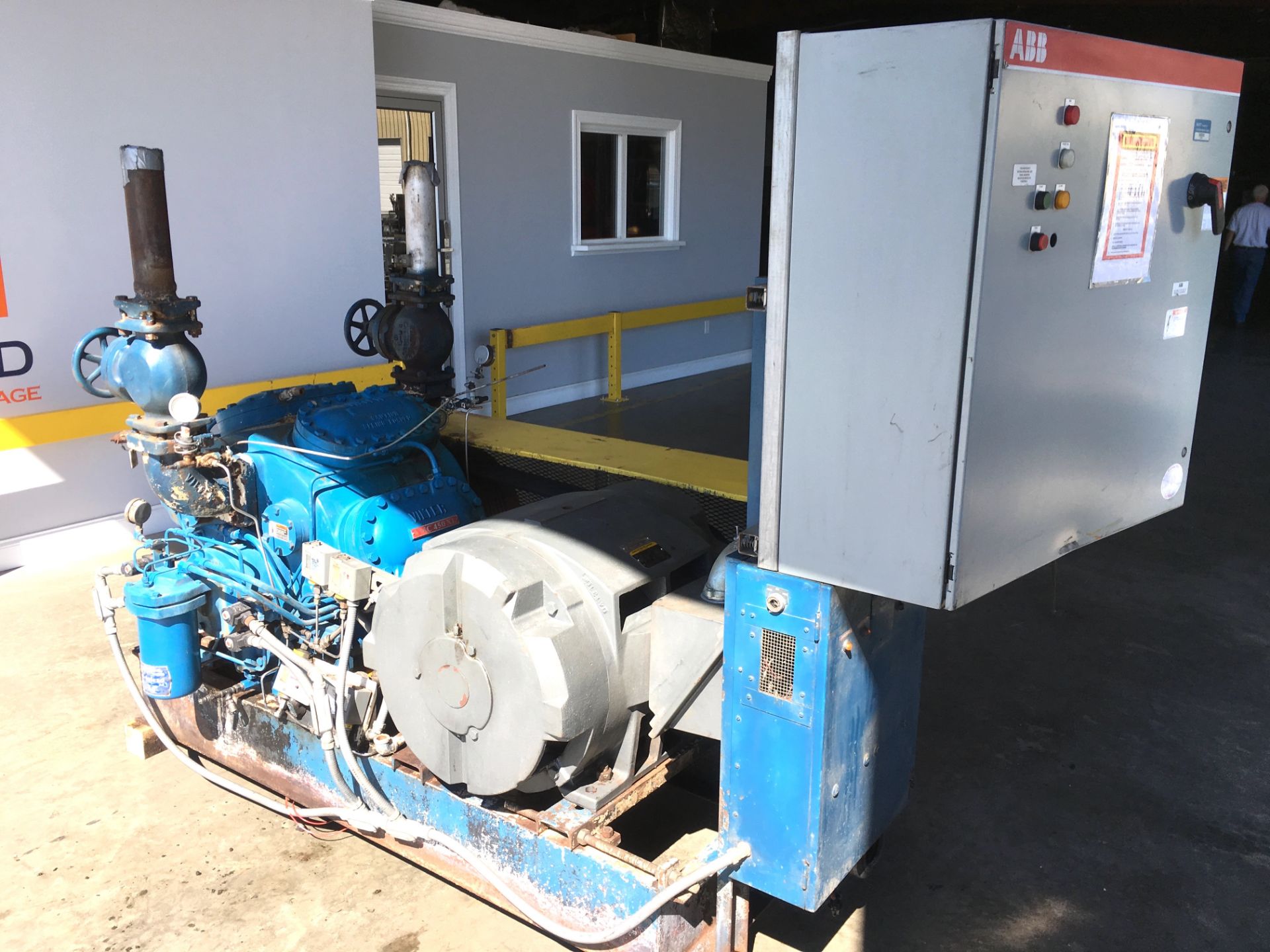 Vilter 458XL 8 Cylinder Ammonia Compressor with Soft Start Controls Model: A10K 458 XLB Serial: - Image 2 of 16