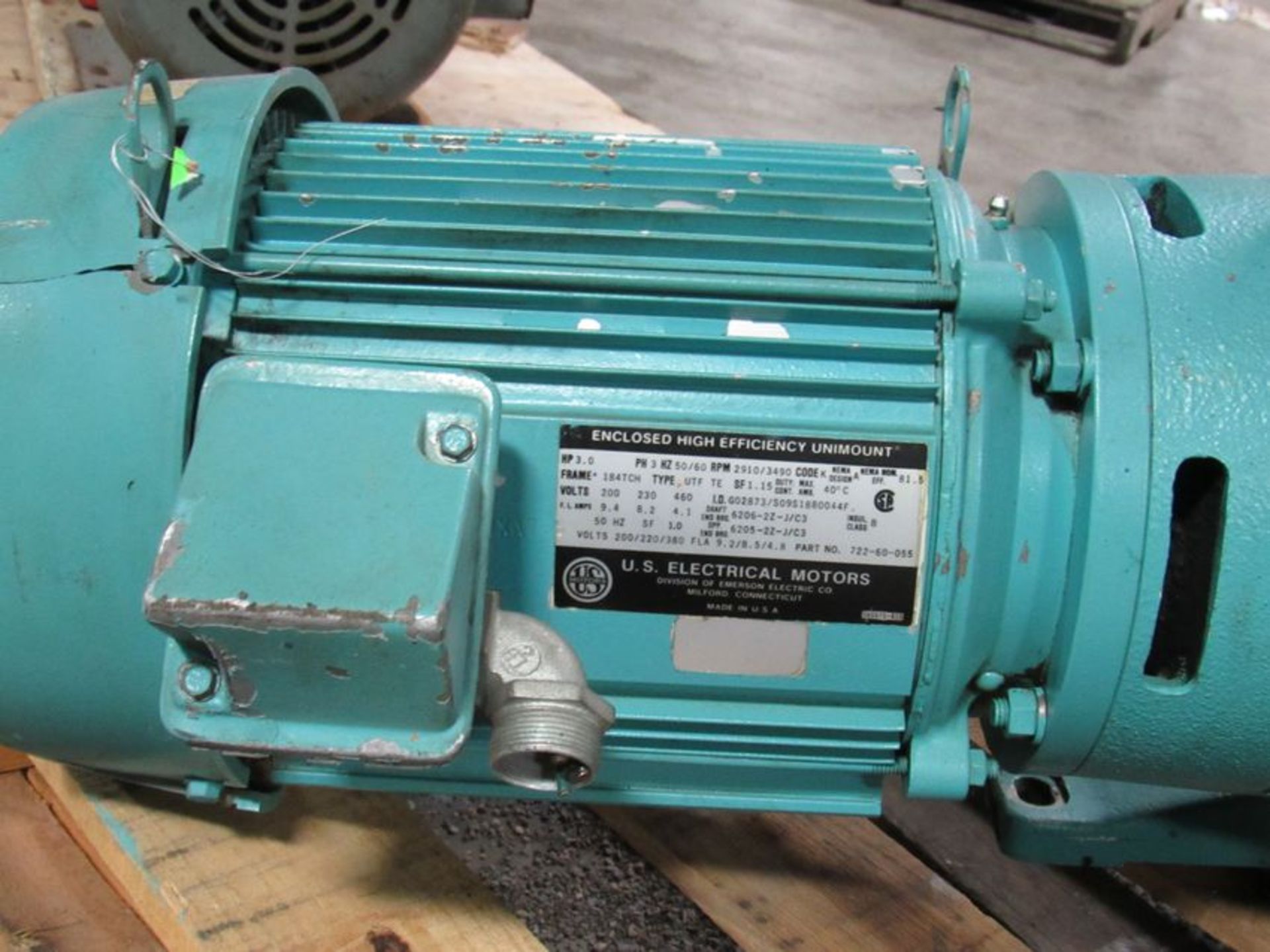Ruvac Leybold Vacuum Pump Model WA501' Serial #L901200004 and 3HP Electric Motor, 200/230/460Volt. - Image 5 of 7
