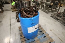 55 Gal. Drum Barrel Rex 3500 Case Conveyor Chain – Aprox. 780 lbs. (Located in Pittsburgh)***NUTRI