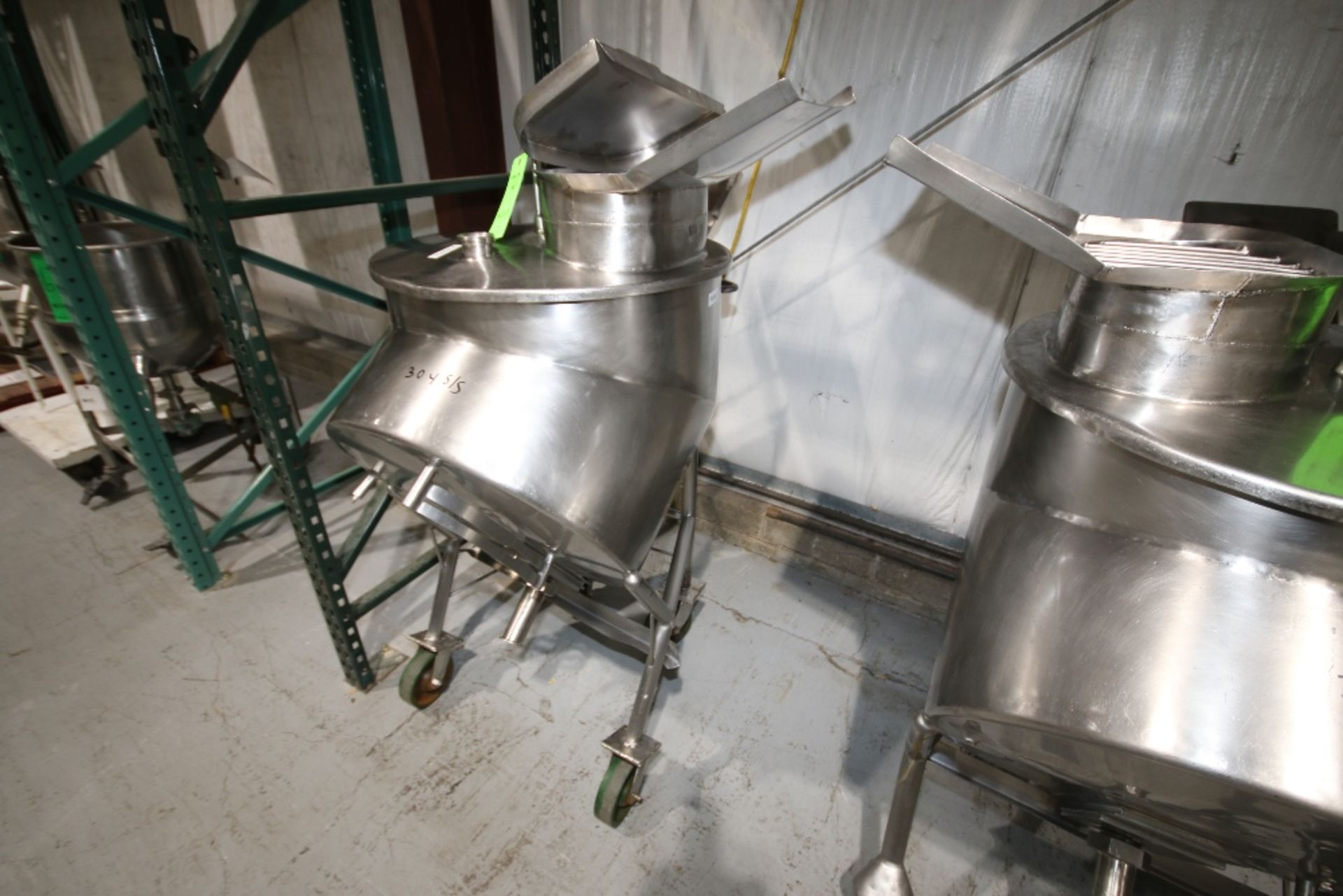 Approx. 60 Portable S/S Kettle, 304 S/S, Mounted on Portable Frame with Sweep/Scrape Agitation,