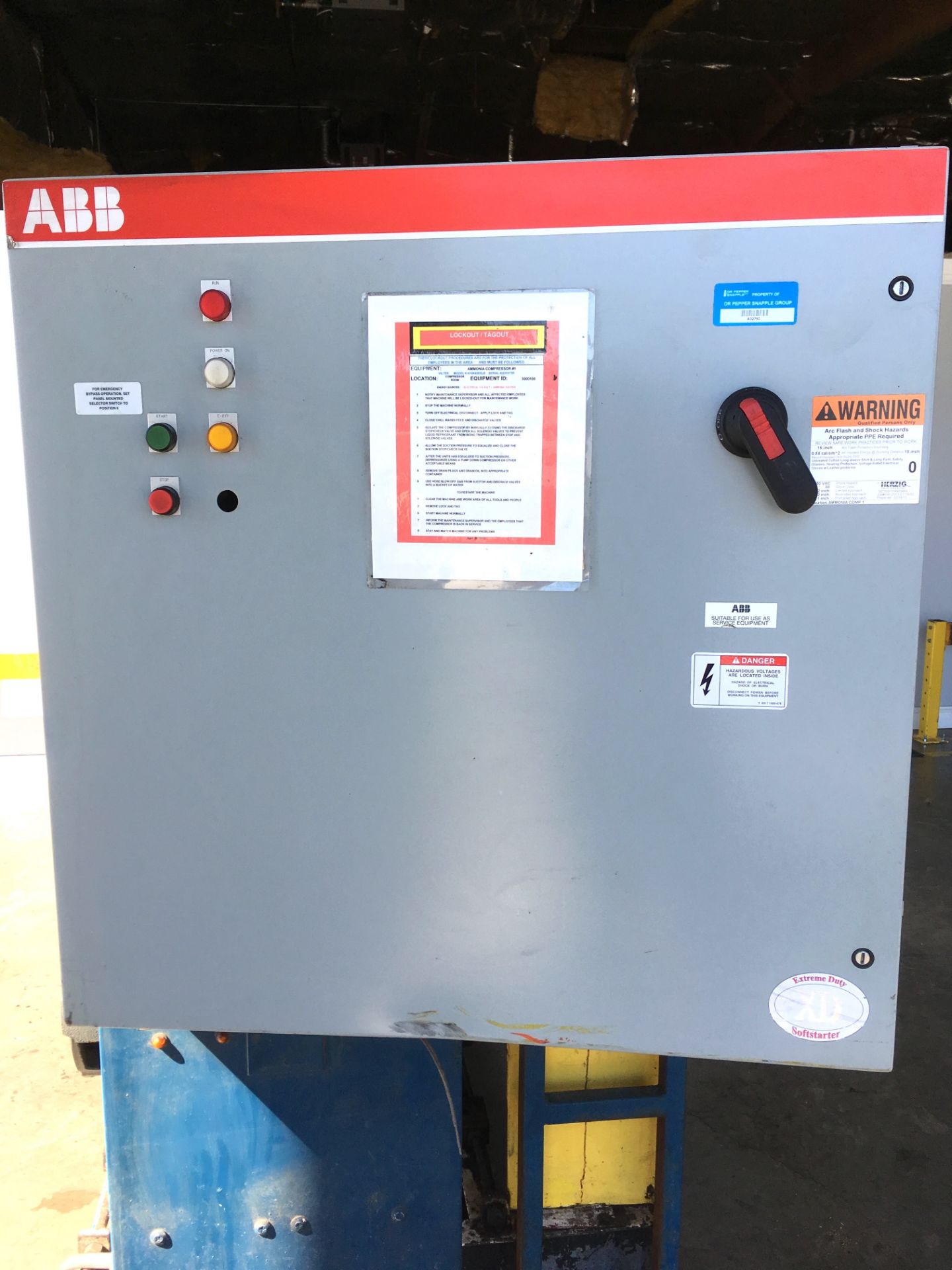 Vilter 458XL 8 Cylinder Ammonia Compressor with Soft Start Controls Model: A10K 458 XLB Serial: - Image 10 of 16