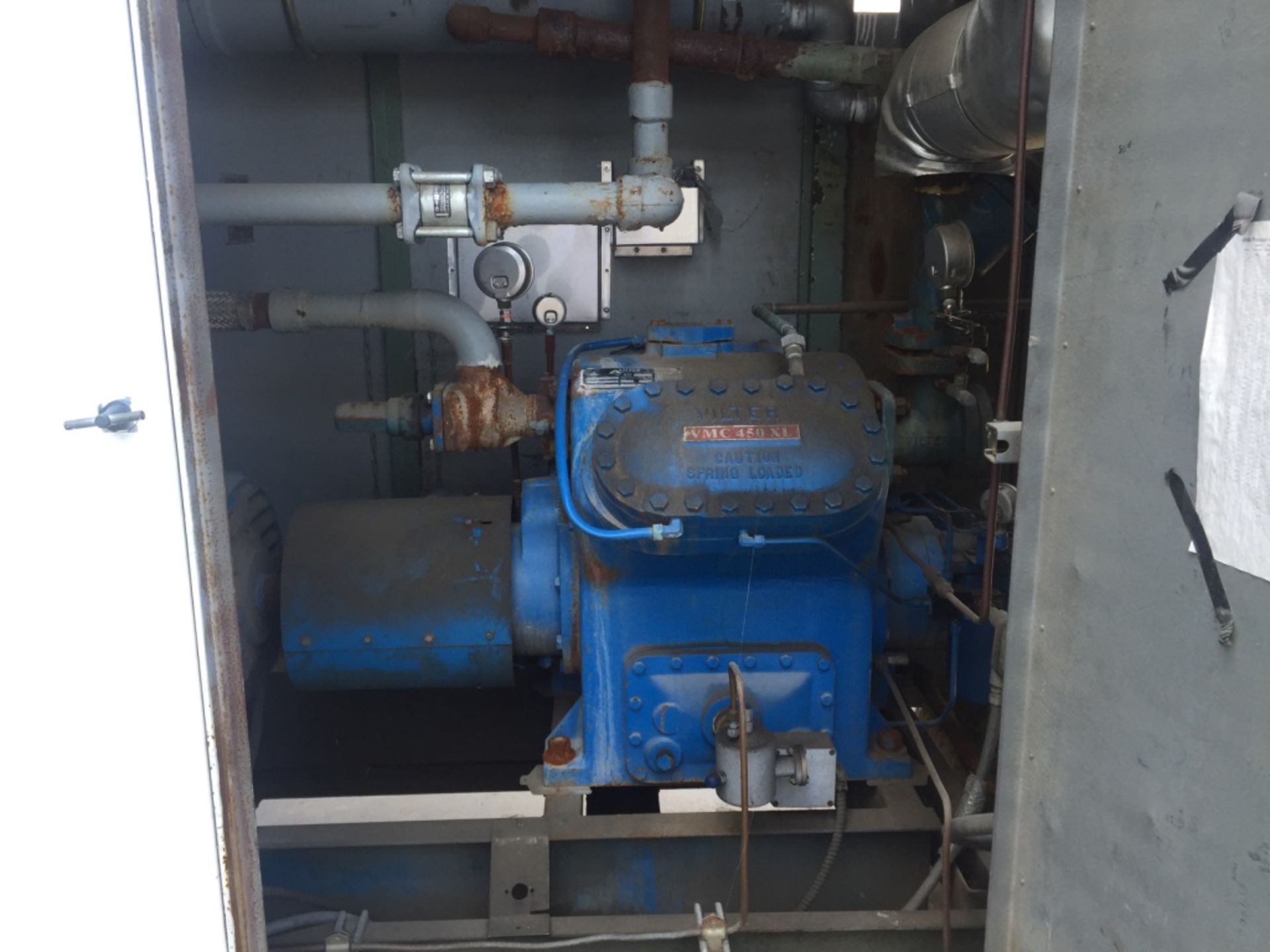 Vilter 454XL 4 Cylinder Ammonia Compressors Model: 454 XLB Serial: 81564R Last running at food - Image 3 of 11