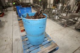 55 Gal. Drum Barrel Rex 3500 Case Conveyor Chain- Aprox. 850 lbs. (Located in Pittsburgh)***
