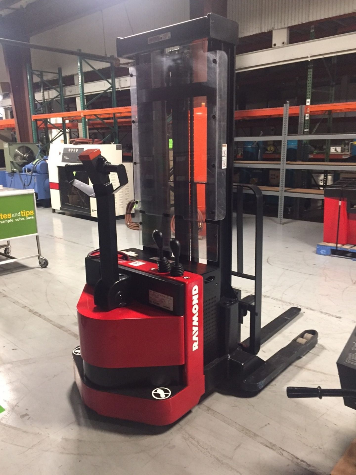 Raymond 3,750 lb. Walk Behind Forklift, Walkie Stacker, Model RSS40, S/N RSS40-03-01418, Pallet - Image 5 of 9