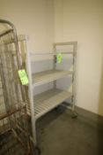 Portable Plastic Shelving Units - Overall Dimensions Aprox. 48" x 24" x 69"