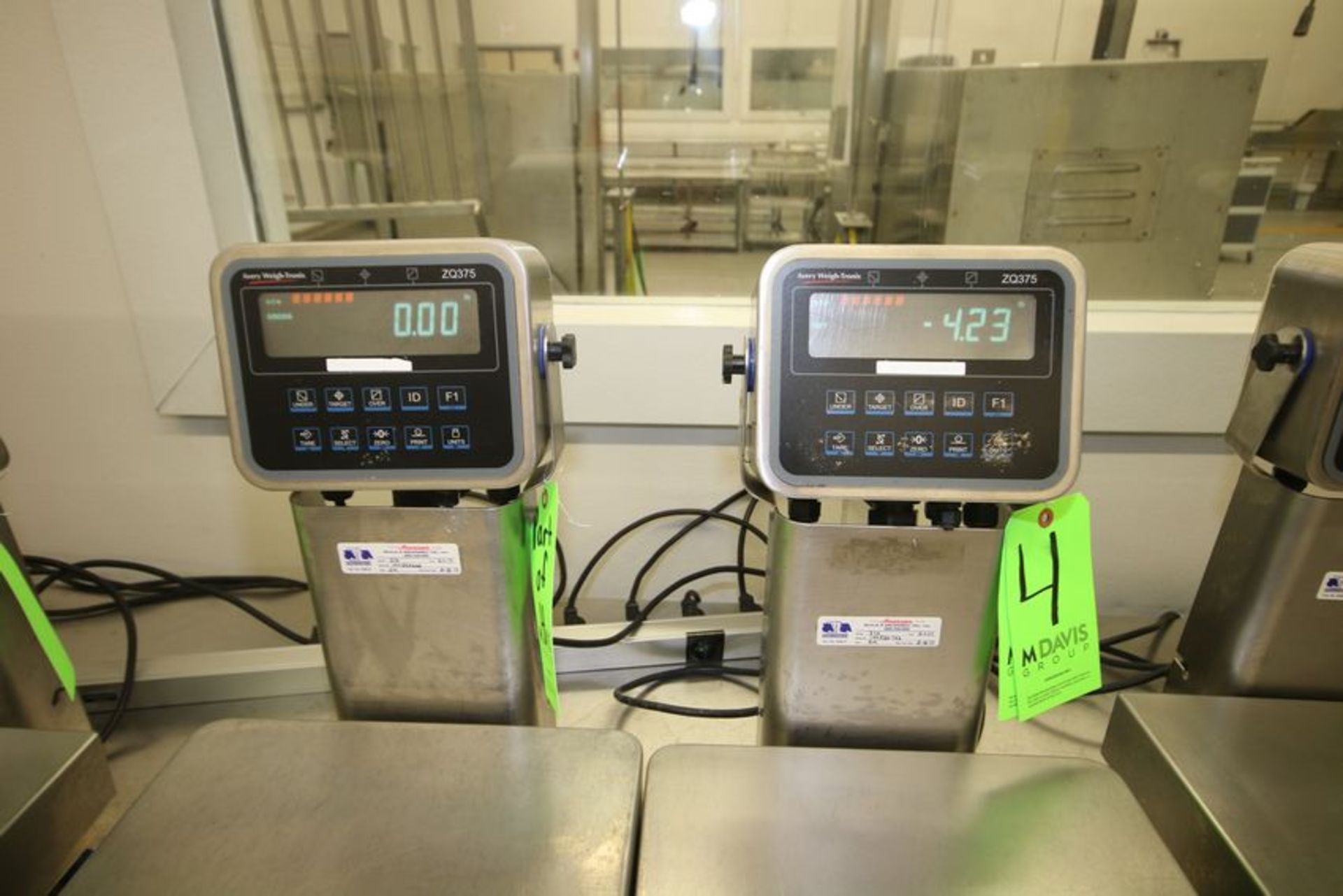 Avery Weigh-Tronix Digital Scales, Model ZQ375, S/N 144550662 and S/N 144550732 with 13-1/2" x 12" - Image 2 of 2