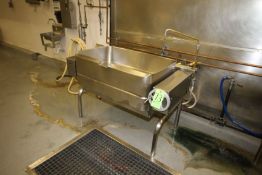 Groen Type Tilting Braising Pan, Natural Gas, Pan Dimensions Aprox. 41-1/2" L x 24" W x 9" Deep (